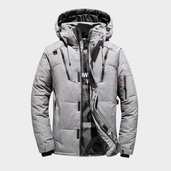 Alaxis – Daunenjacke mit Kapuze und Reißverschlusstaschen