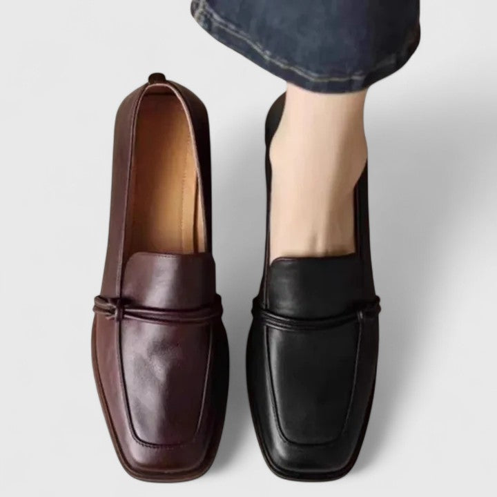 Esmer – Loafer mit Eckiger Zehenpartie Und Blockabsatz