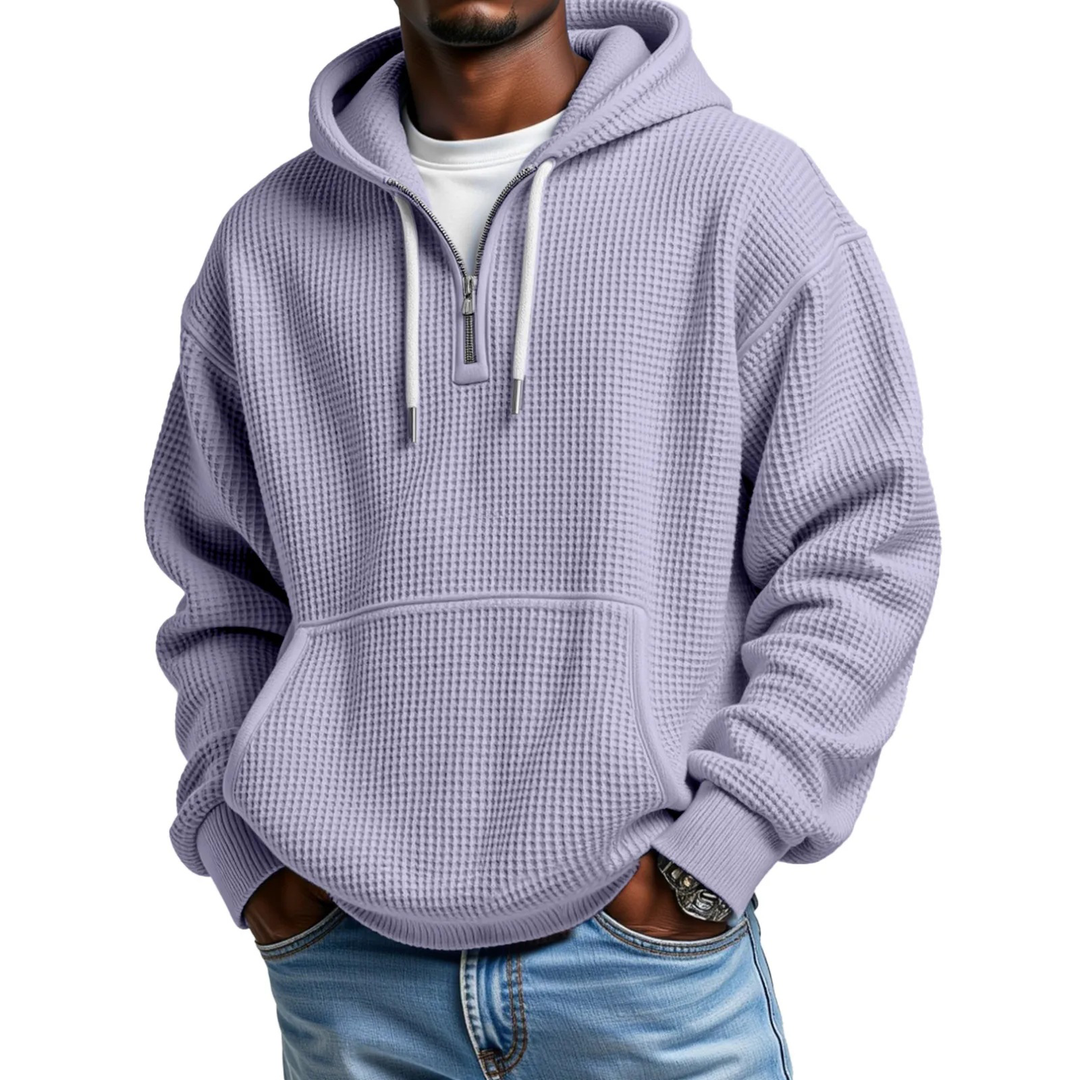 Mackenzie - Langärmeliger Hoodie Mit Waffelstrickmuster