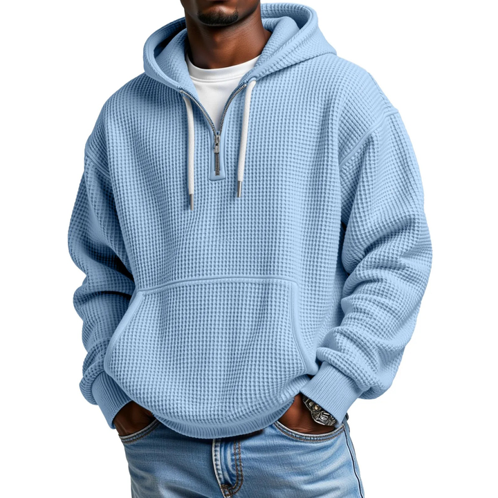 Mackenzie - Langärmeliger Hoodie Mit Waffelstrickmuster