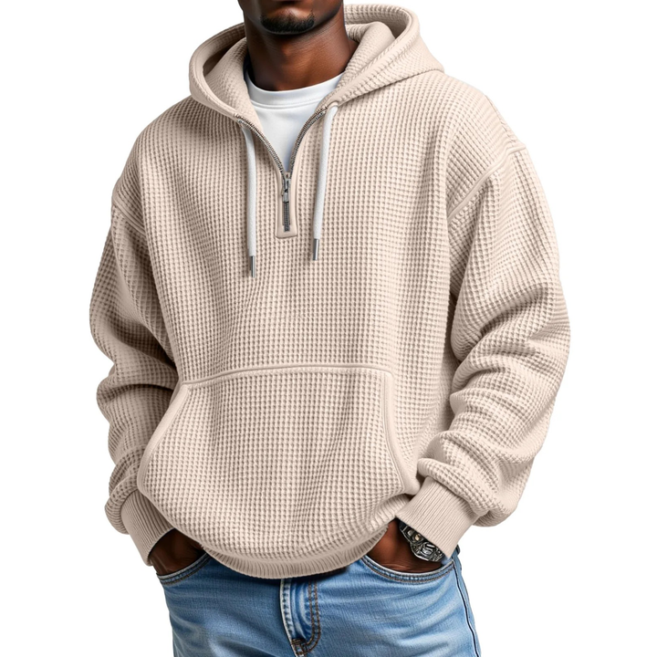Mackenzie - Langärmeliger Hoodie Mit Waffelstrickmuster