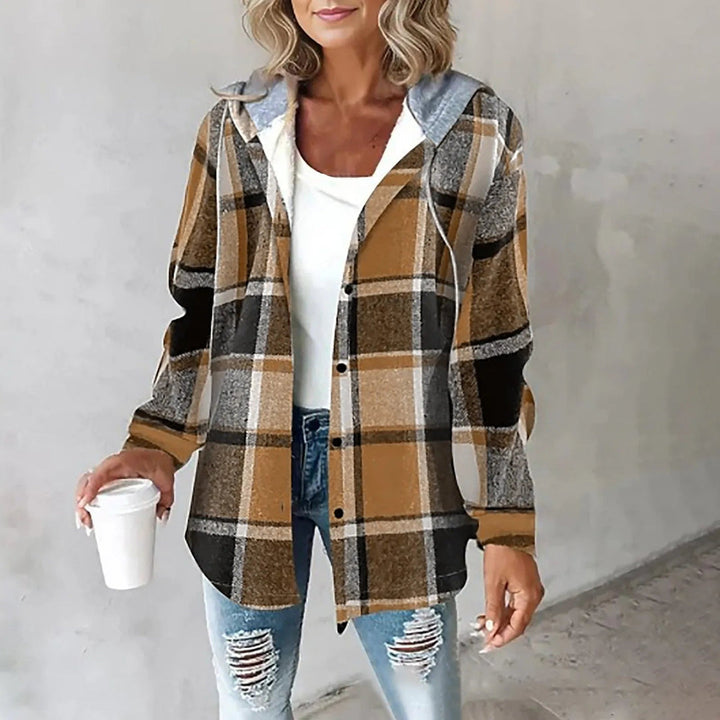 Gaynor – Jacke mit Karomuster Und Kapuze mit Kordelzug