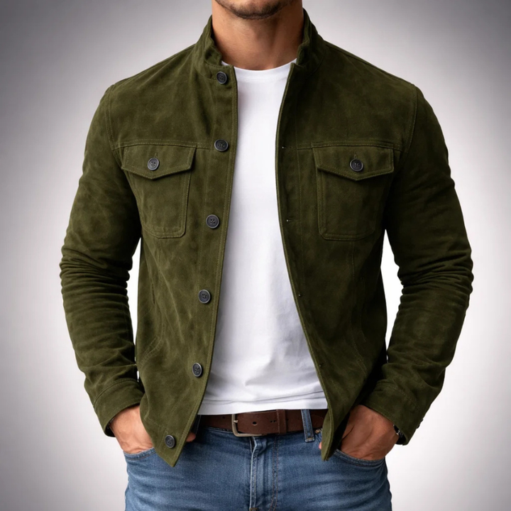 Kaarel - Langarm Jacke Mit Knopfleiste