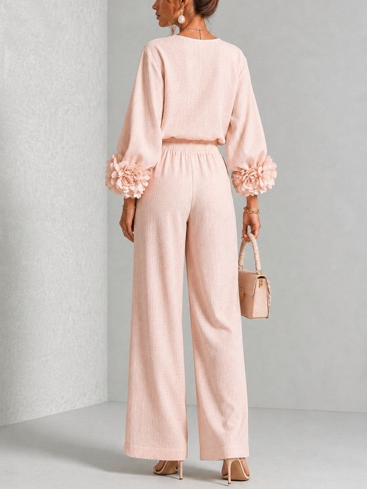Ayser – Set aus Oberteil und Hose mit Blumenmuster an Den Ärmelbündchen