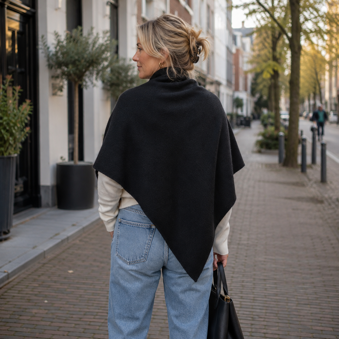 Isabel – Fleece-schal MIT Bindeband Vorne