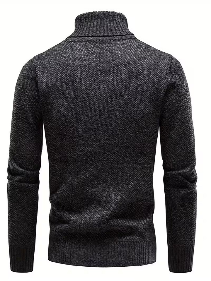 Wessam – Eleganter Strick Pullover Mit Rollkragen
