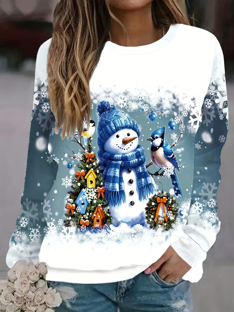 Jeila – Weihnachts-Sweatshirt Mit Grenzüberschreitendem Aufdruck
