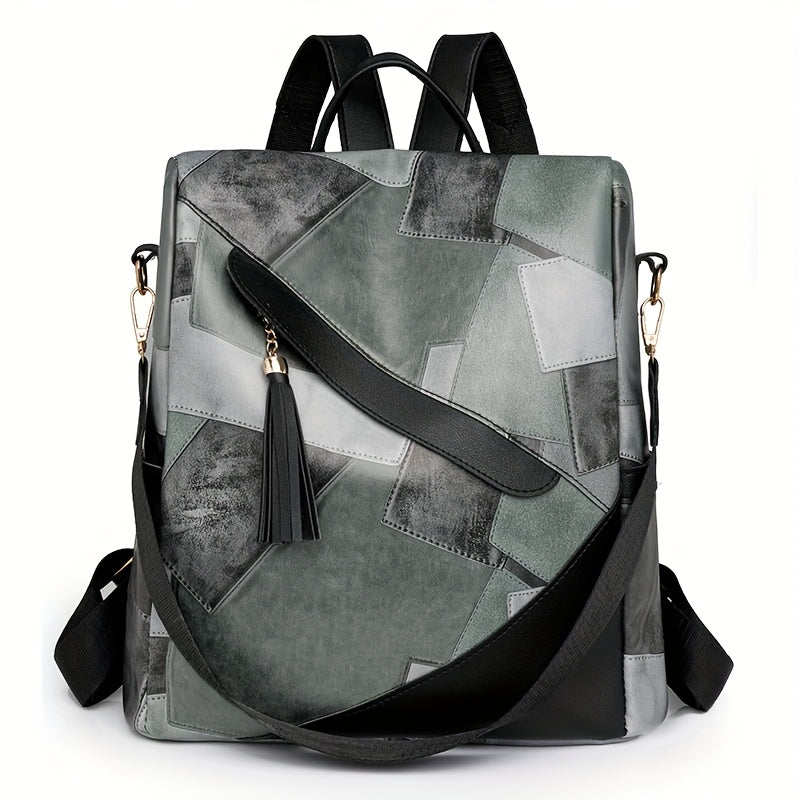 Vinika – Karierter Rucksack MIT Diebstahlschutz