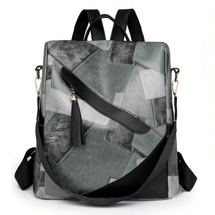 Vinika – Karierter Rucksack MIT Diebstahlschutz