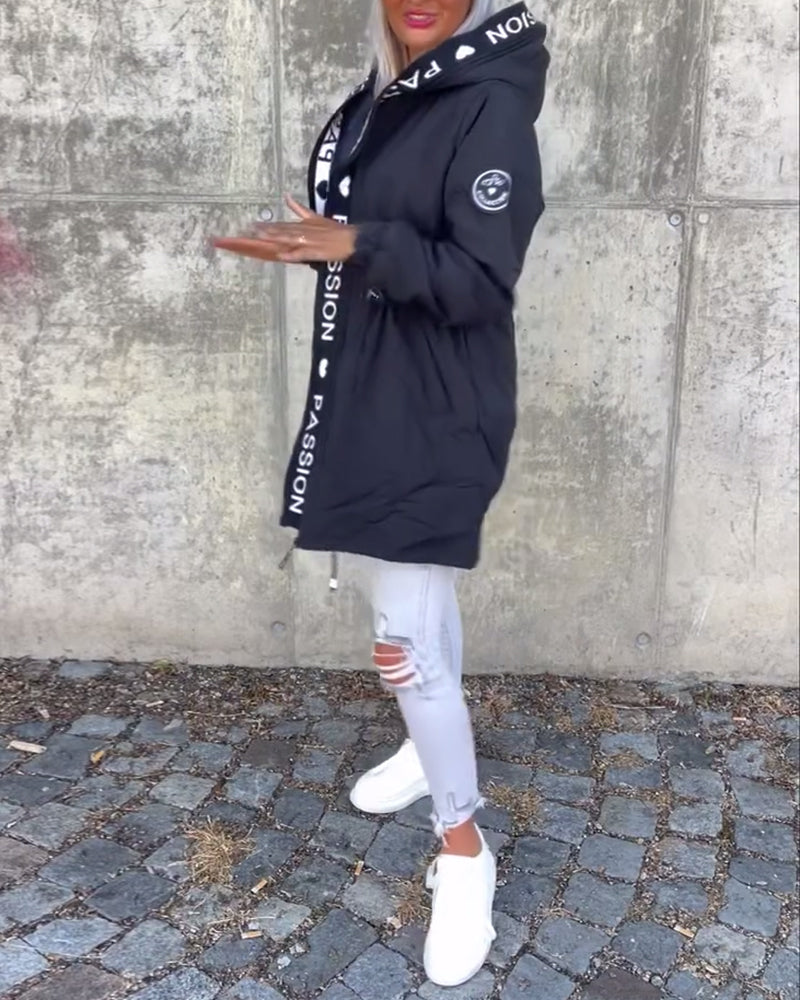 Neubauer – Trenchcoat mit Langer Kapuze Und Kapuze