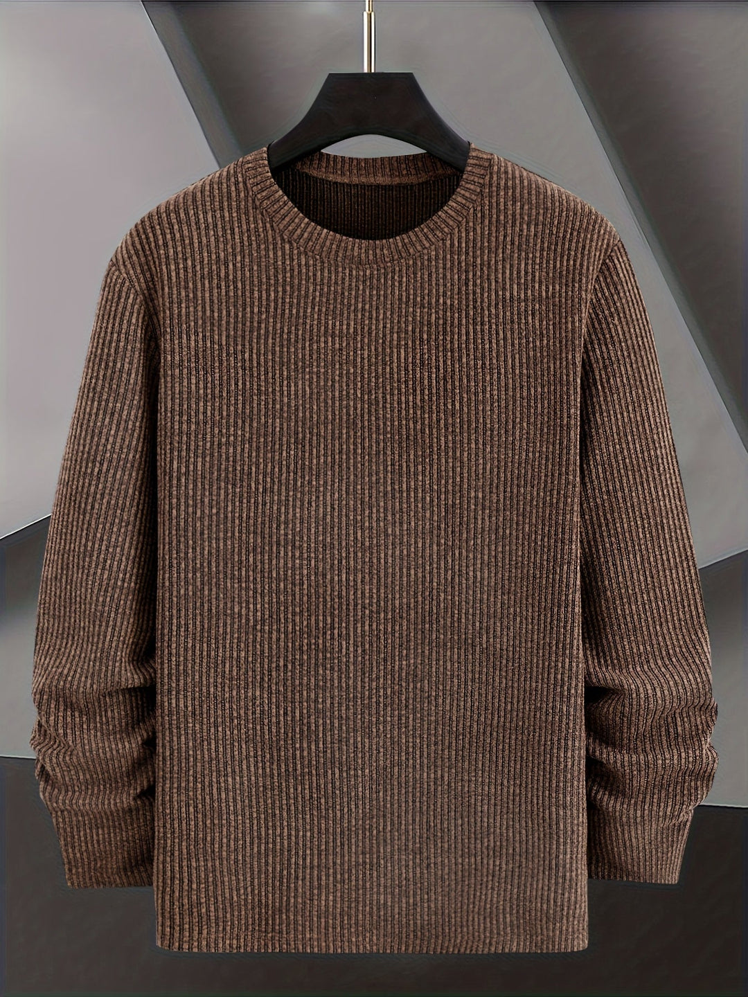 Dionisio – Gerippter Strickpullover mit Rundhalsausschnitt