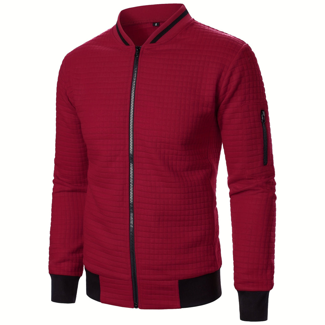 Benjie - Strick Jacke Mit Stehkragen Und Reißverschluss