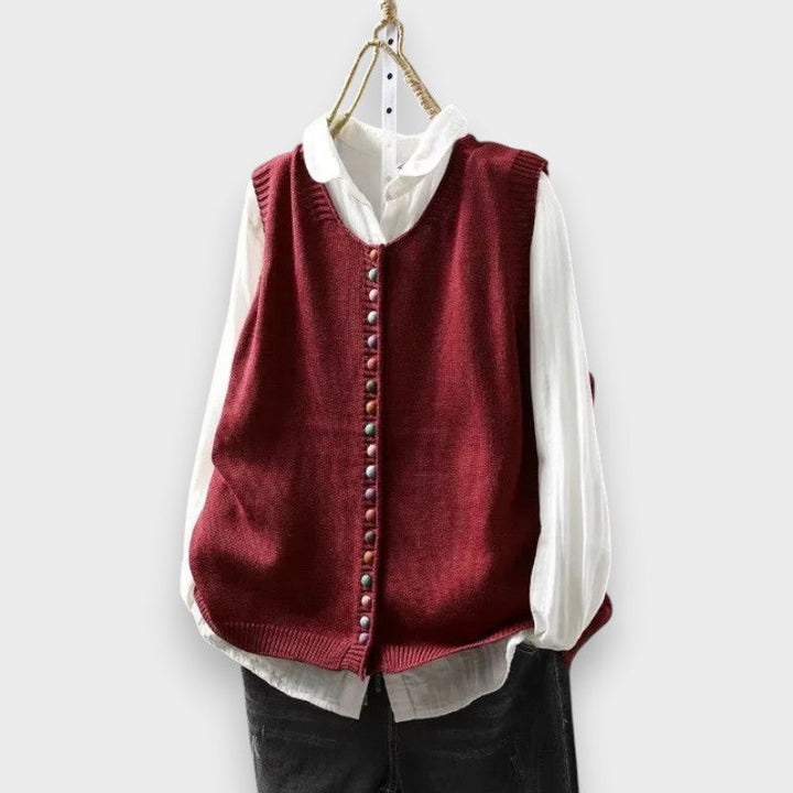 Tonjia – Ärmellose Strickweste