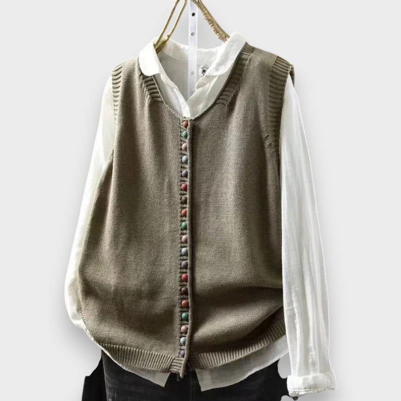 Tonjia – Ärmellose Strickweste
