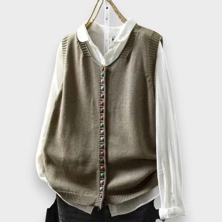 Tonjia – Ärmellose Strickweste