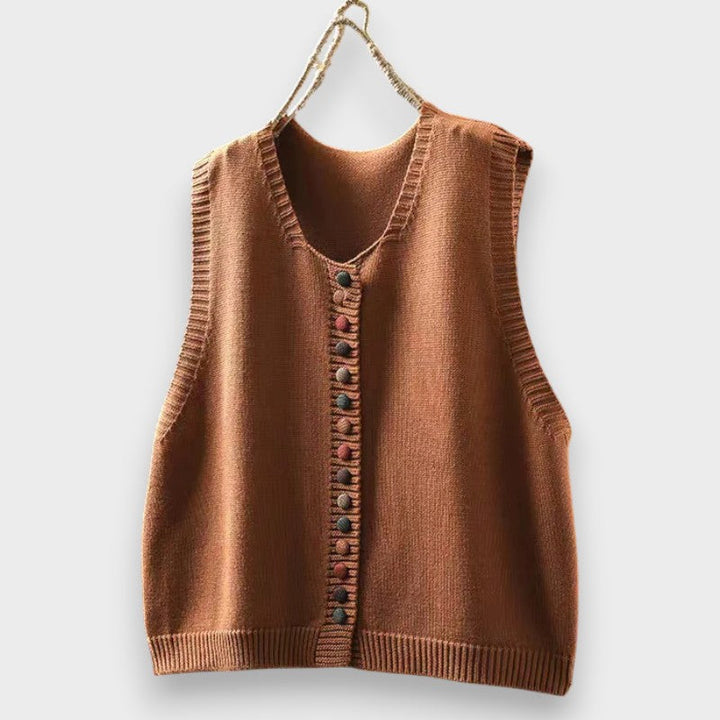 Tonjia – Ärmellose Strickweste