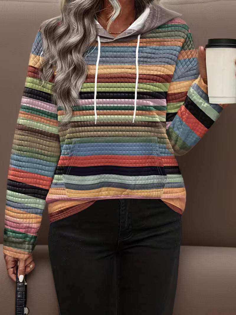 Bilisha – Kapuzenpullover MIT Streifenmuster