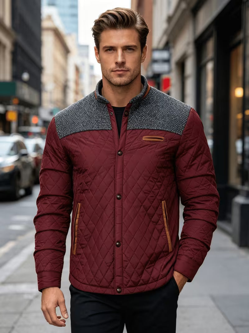 Stetson – Pufferjacke Mit Rauten-Patchwork