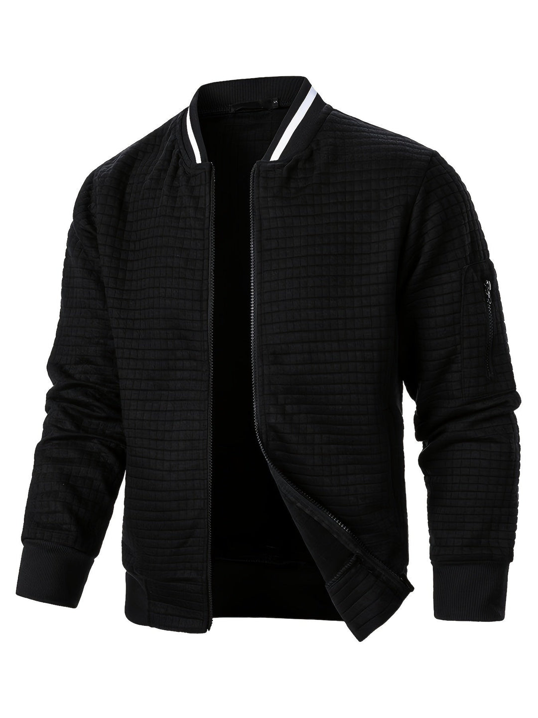 Benjie - Strick Jacke Mit Stehkragen Und Reißverschluss