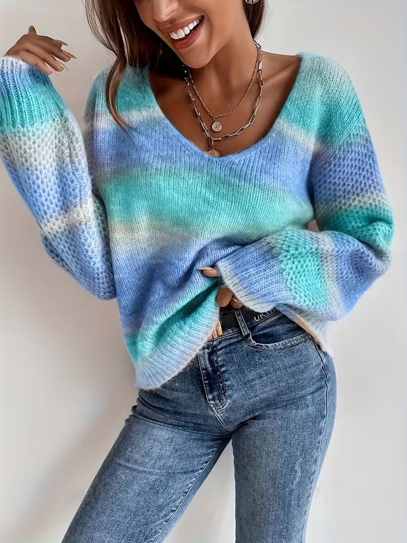 Errin – Strick Pullover Mit Farbverlauf