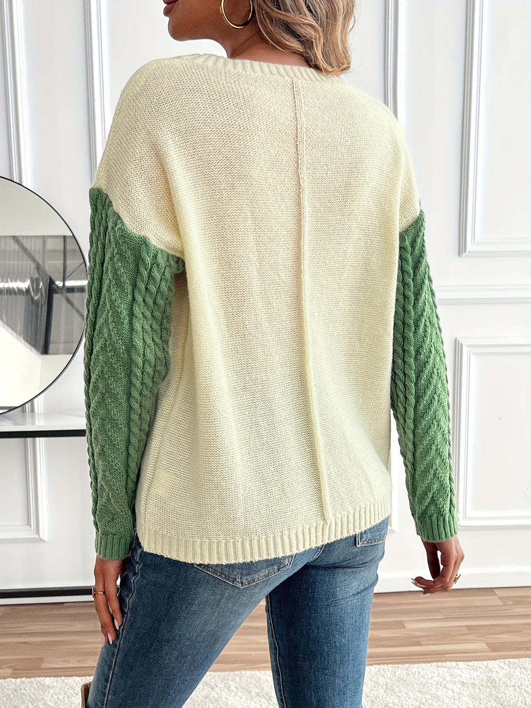 Klarysse - Langärmeliger Pullover Mit Tasche