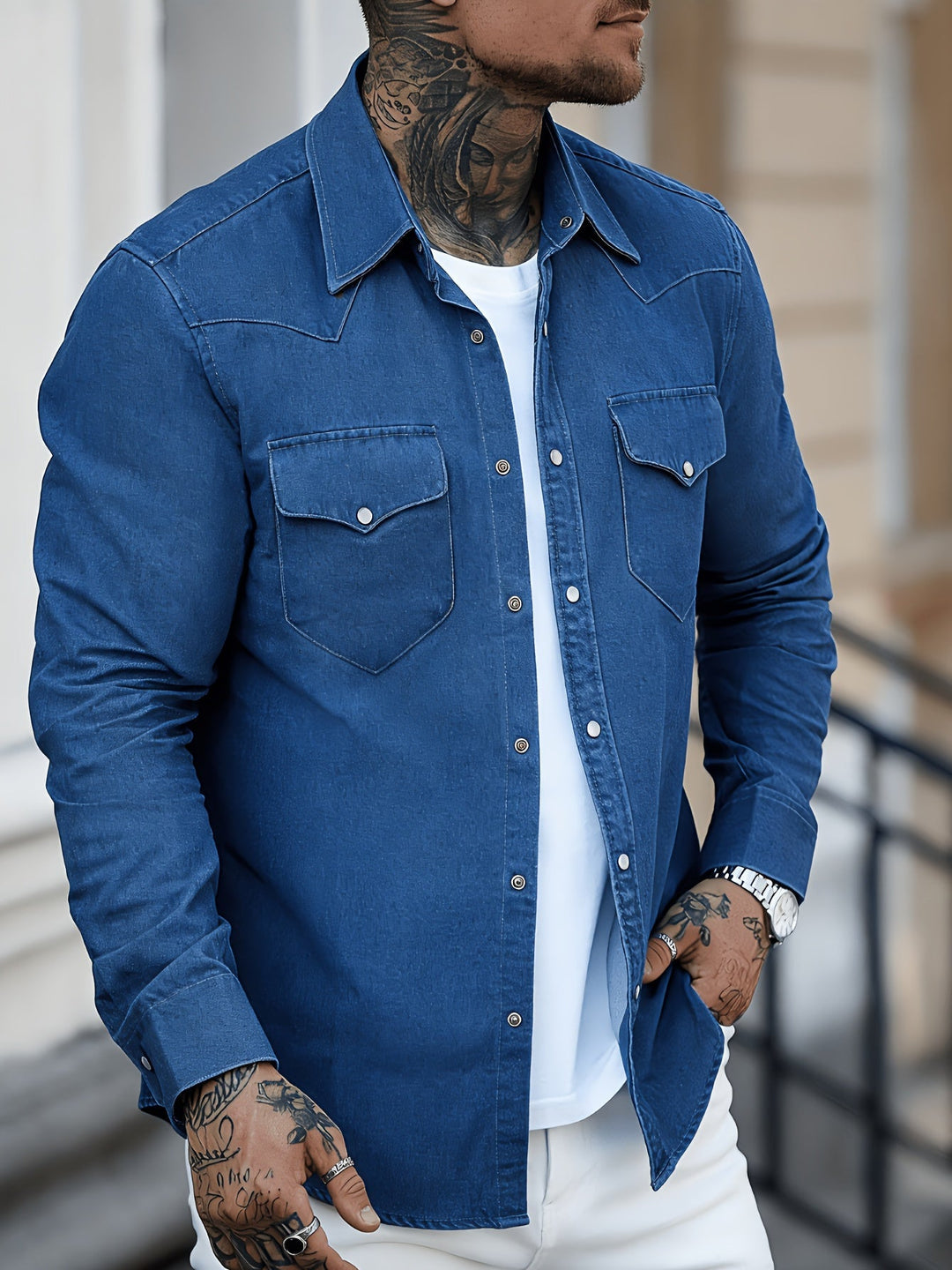 Zeynal - Lässiges Jeans Hemd