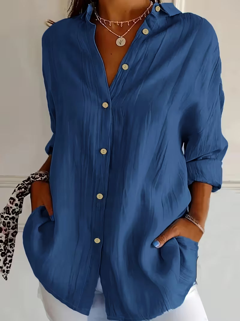 Soella – Langärmliges Hemd Mit Kragen Und Knopfleiste