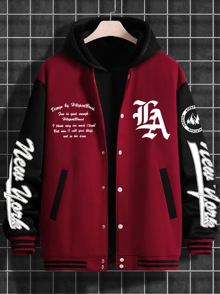 Steinke – Baseballjacke Mit Knopfleiste Vorne