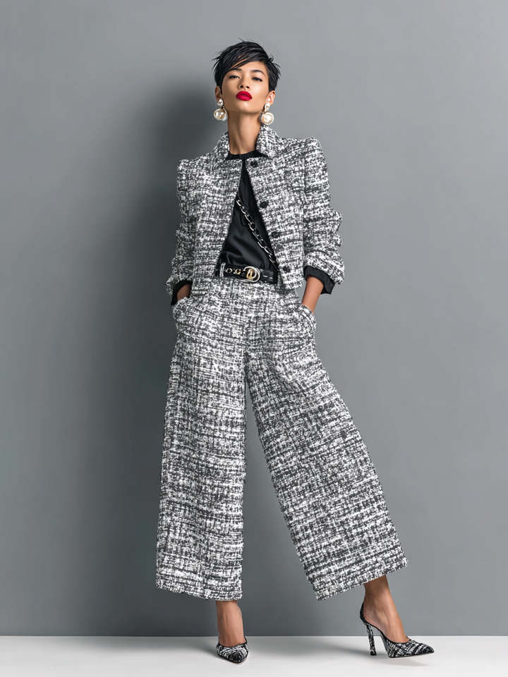 Aderet - Stylische Langarm Jacke Und Lässige Hose
