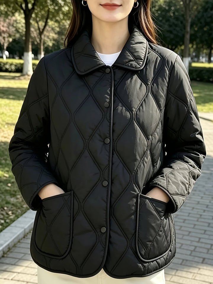 Laurelle - Elegante Und Schicke Locker Sitzende Wattierte Jacke