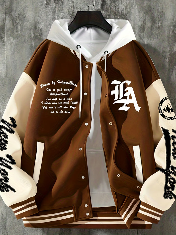 Steinke – Baseballjacke Mit Knopfleiste Vorne