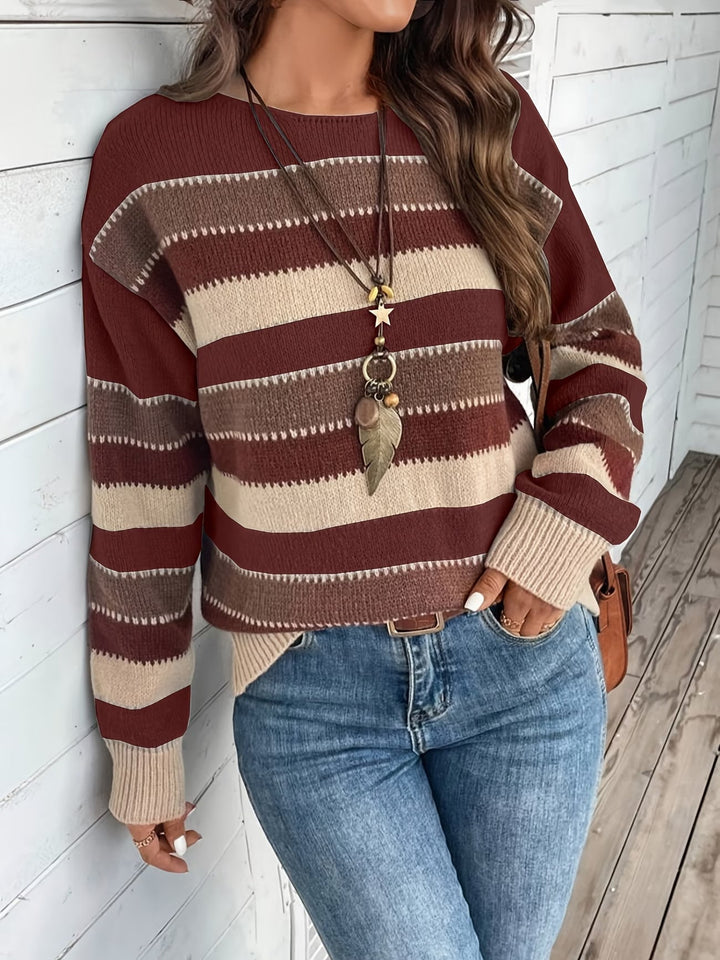 Fadina – Langärmeliger Strickpullover