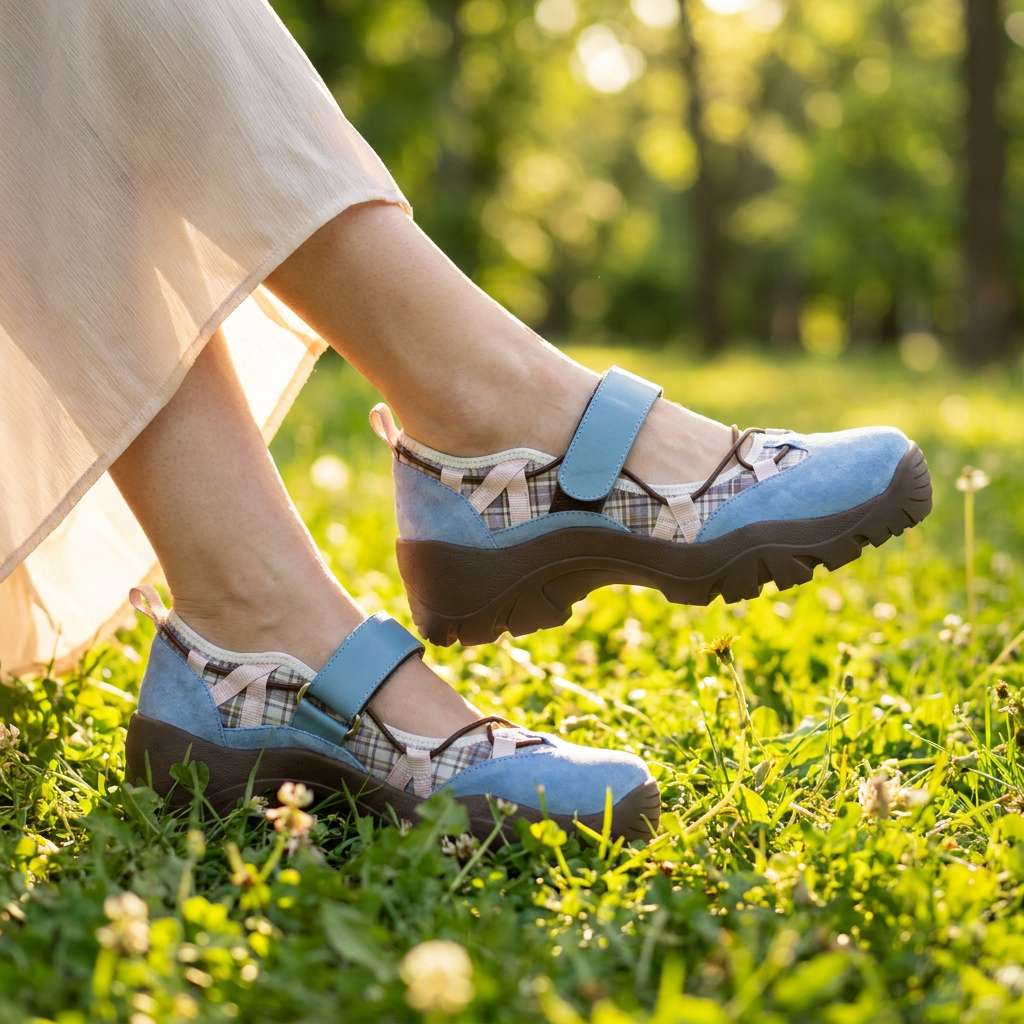 Vinilia – Klobige Turnschuh Mit Verstellbarem Riemen