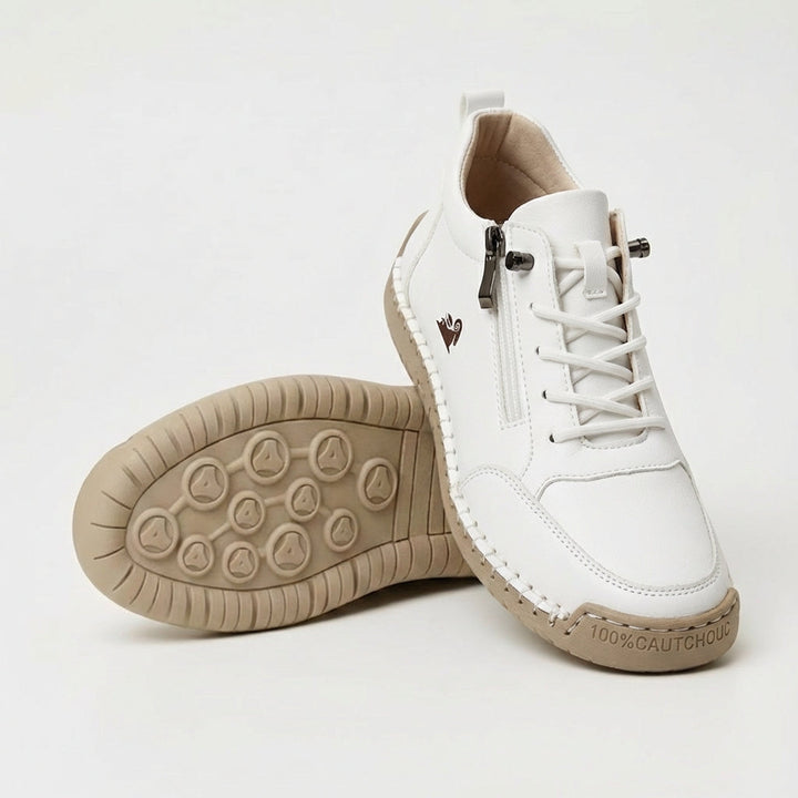 Schreiner – Turnschuh mit Schnürung Und Reißverschluss Sowie Kontrastnähten