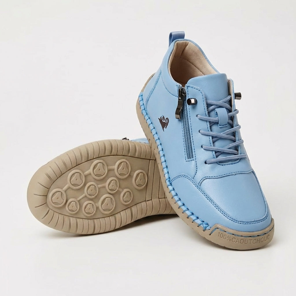 Schreiner – Turnschuh mit Schnürung Und Reißverschluss Sowie Kontrastnähten