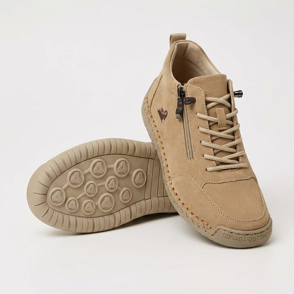 Schreiner – Turnschuh mit Schnürung Und Reißverschluss Sowie Kontrastnähten
