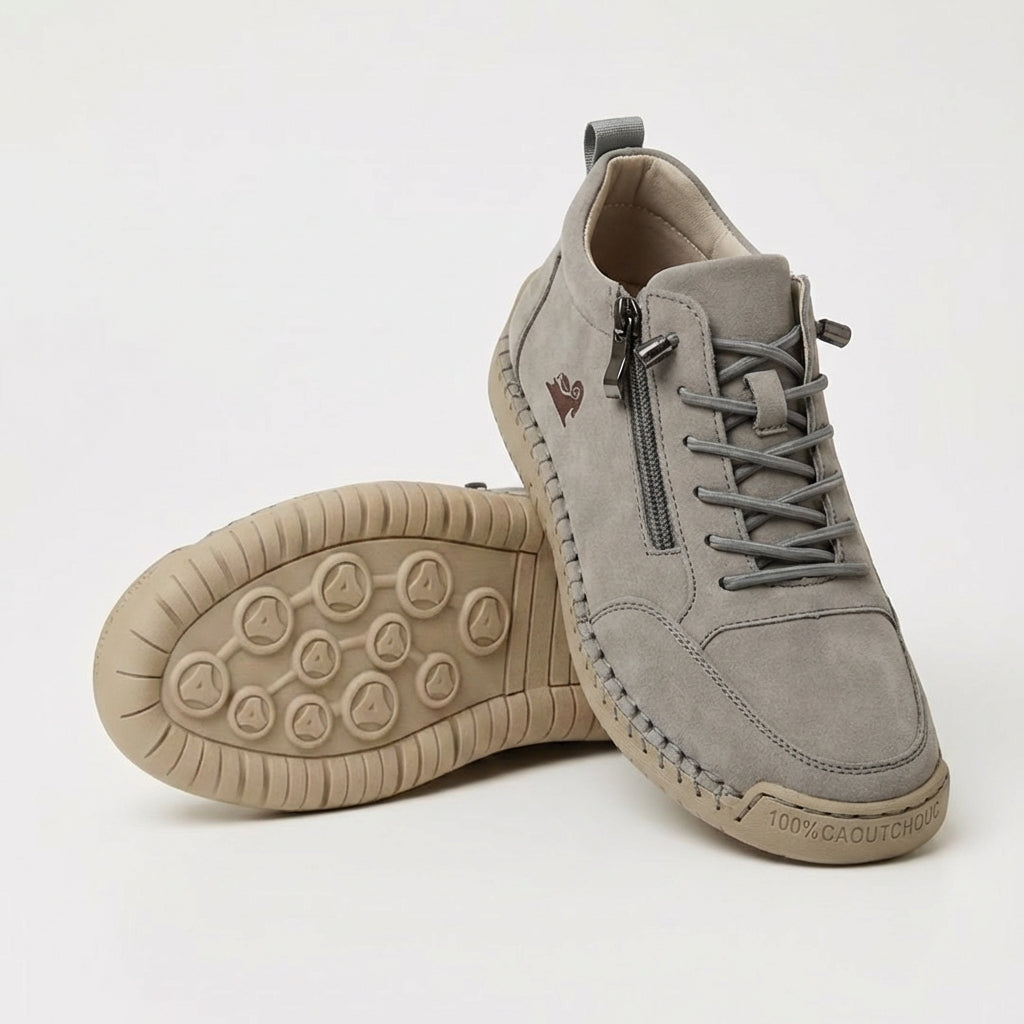 Schreiner – Turnschuh mit Schnürung Und Reißverschluss Sowie Kontrastnähten