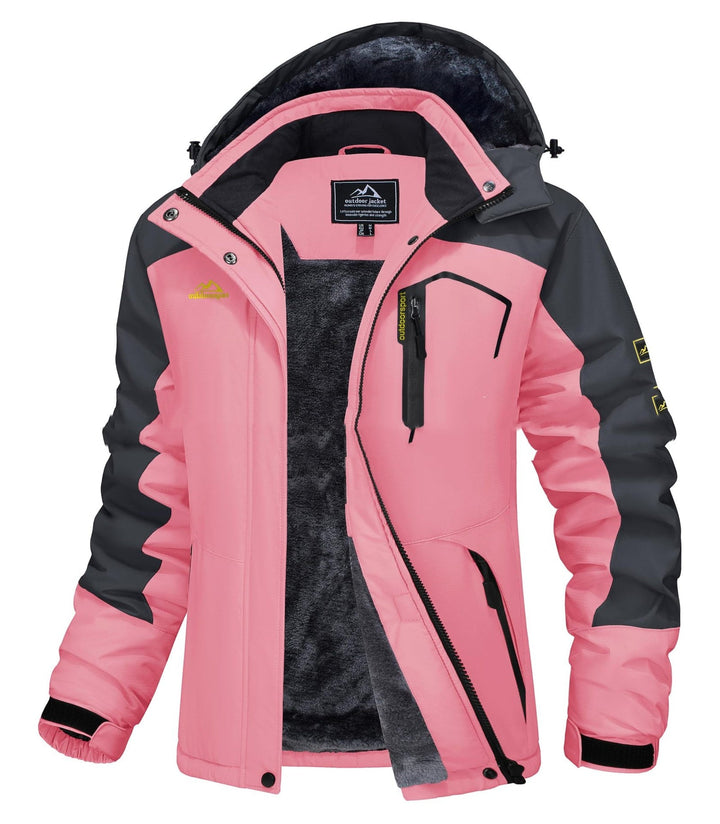 Jerieka – Winterjacke Mit Kapuze Und Fleecefutter