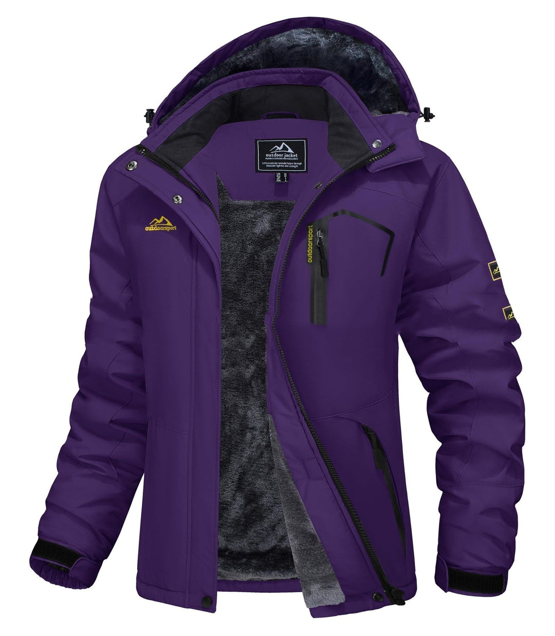 Jerieka – Winterjacke Mit Kapuze Und Fleecefutter