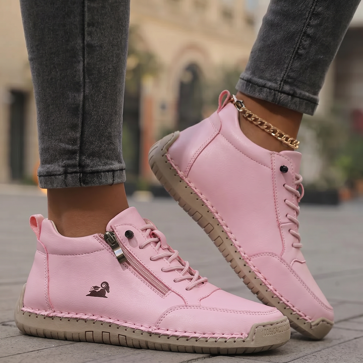 Schreiner – Turnschuh mit Schnürung Und Reißverschluss Sowie Kontrastnähten