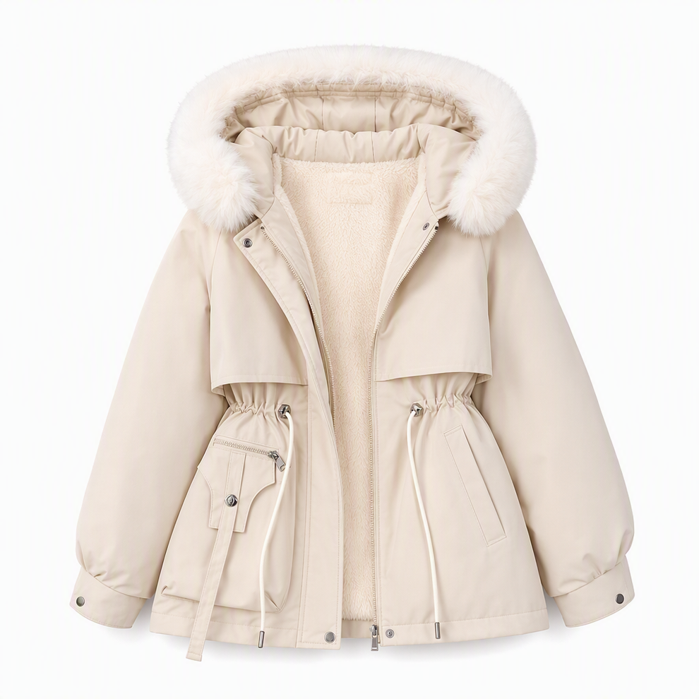 Wenqing – Winterjacke Mit Kapuze Aus Kunstfell