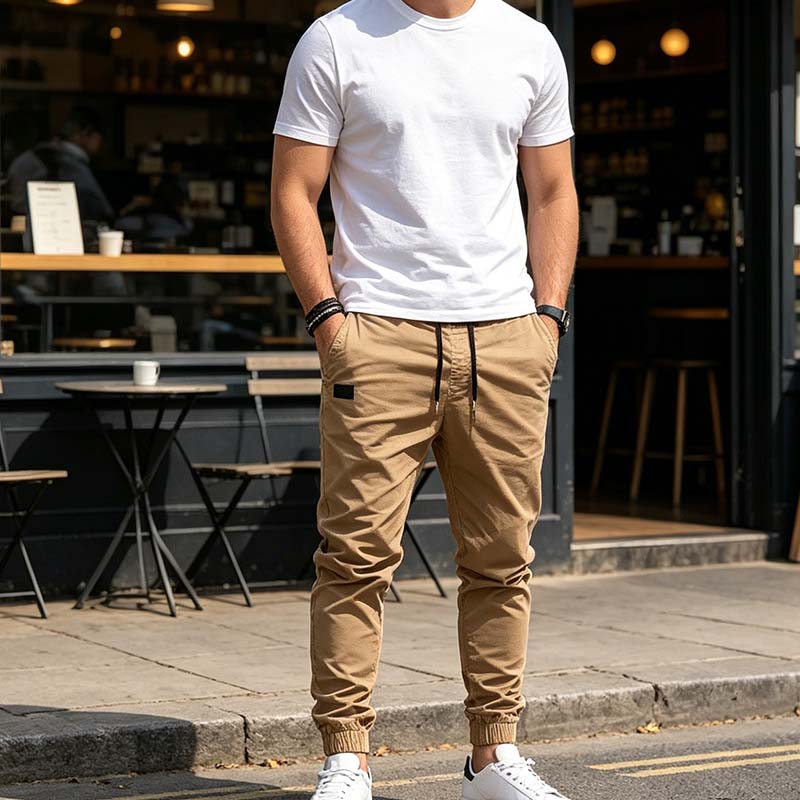Lonan – Lässige Jogging Hose Mit Kordelzug
