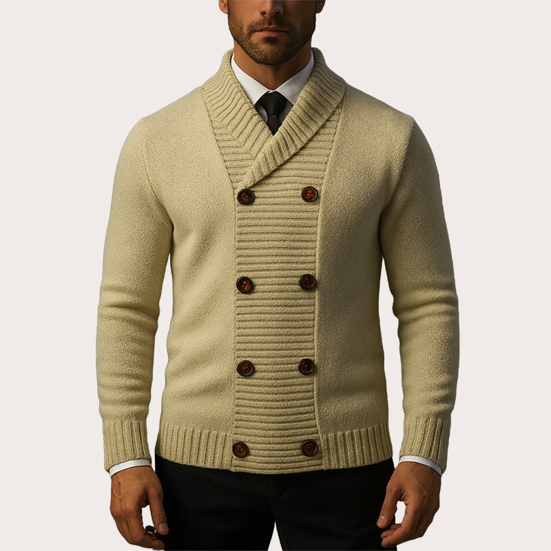 Jibran - Zweireihig Stricken Strickjacke
