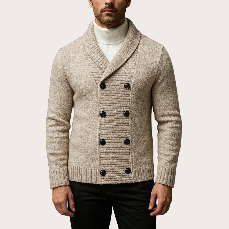 Jibran - Zweireihig Stricken Strickjacke