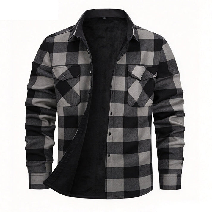 Lisander - Warme Flanell Hemd Jacke Mit Karomuster