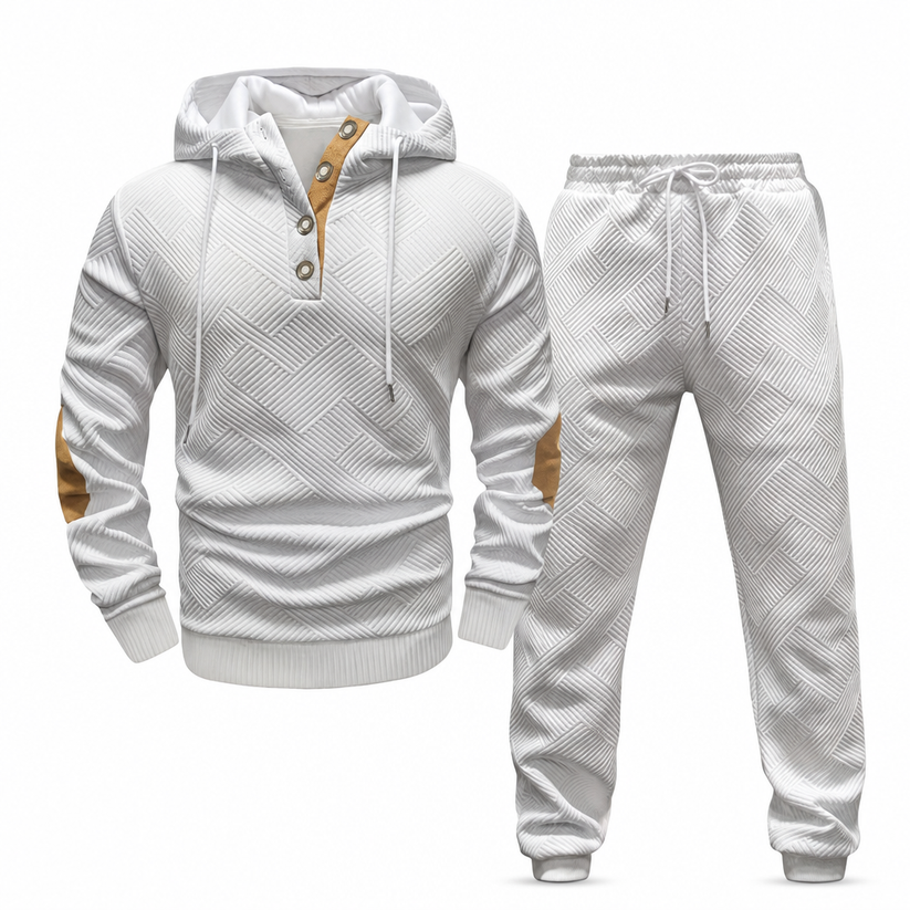 Jericho - Zweiteiliges Jacquard Trainingsanzug Set