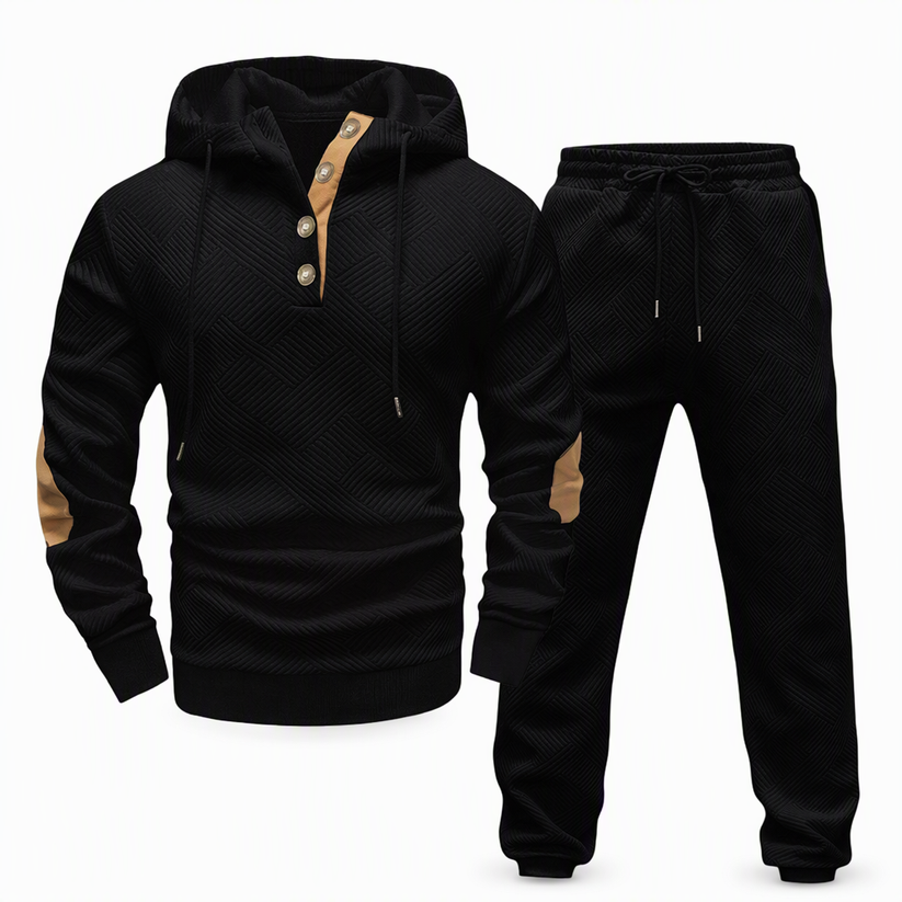 Jericho - Zweiteiliges Jacquard Trainingsanzug Set