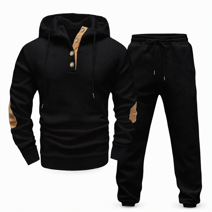 Jericho - Zweiteiliges Jacquard Trainingsanzug Set