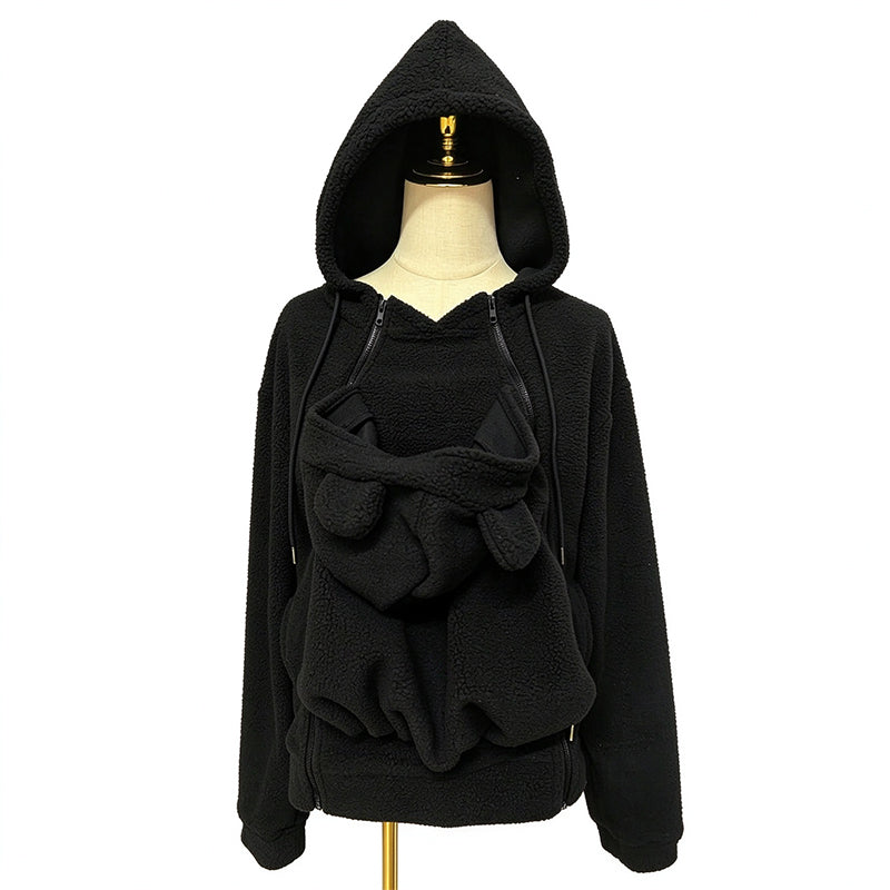 Naeza – Fleecejacke Mit Kapuze Zum Tragen Von Babys