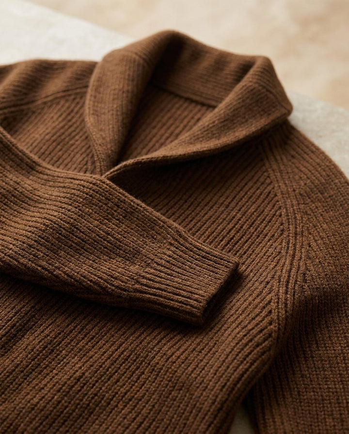 Jirri – Strickjacke Mit Schalkragen Und Knopfleiste